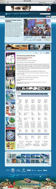 Hawaii Web Design Surf News Network