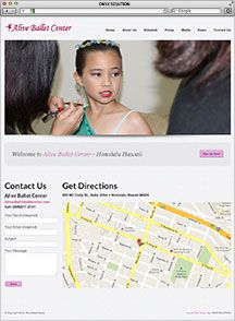 Hawaii Web Designer Alive Ballet Center
