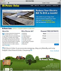 Hawaii Web Designer Hawaii Solar